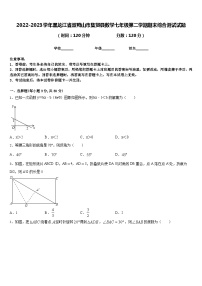 2022-2023学年黑龙江省双鸭山市集贤县数学七年级第二学期期末综合测试试题含答案