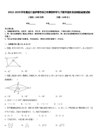 2022-2023学年黑龙江省伊春市铁力市第四中学七下数学期末质量跟踪监视试题含答案