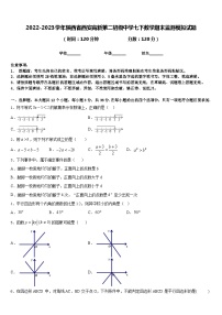 2022-2023学年陕西省西安高新第二初级中学七下数学期末监测模拟试题含答案