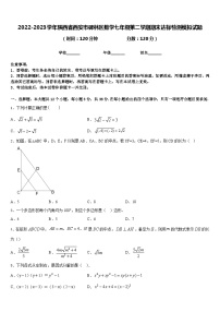 2022-2023学年陕西省西安市碑林区数学七年级第二学期期末达标检测模拟试题含答案