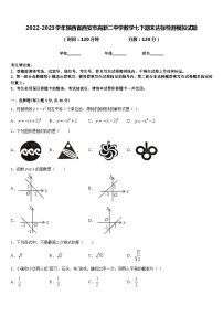 2022-2023学年陕西省西安市高新二中学数学七下期末达标检测模拟试题含答案