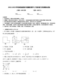 2022-2023学年陕西省西安市临潼区数学七下期末复习检测模拟试题含答案