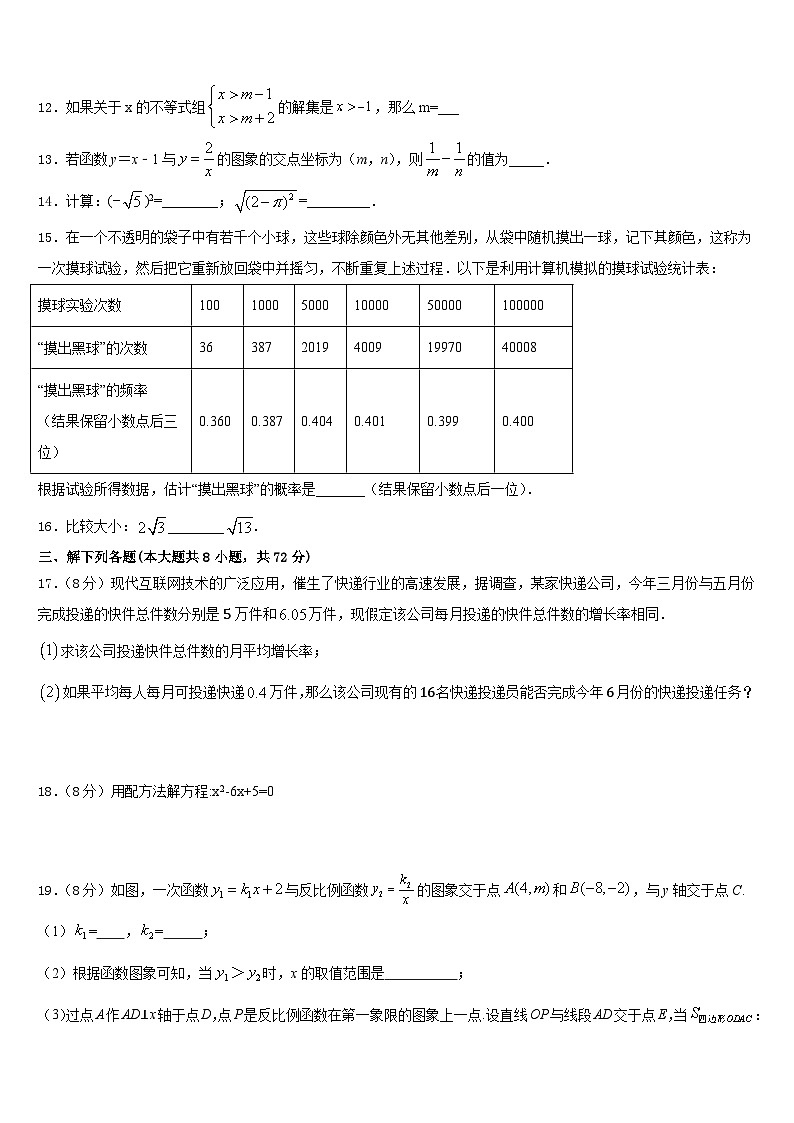 2022-2023学年陕西省西安市未央区七年级数学第二学期期末达标测试试题含答案第3页