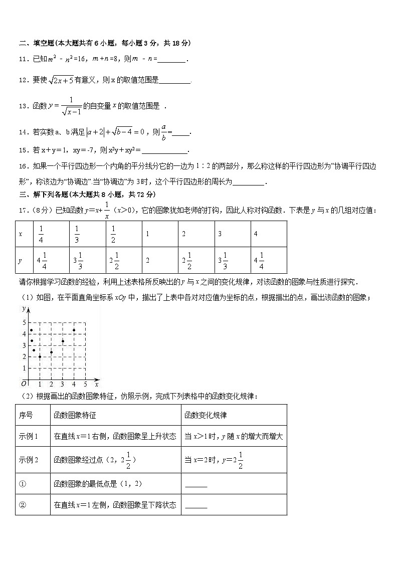 2022-2023学年长沙市重点中学数学七下期末考试试题含答案第3页