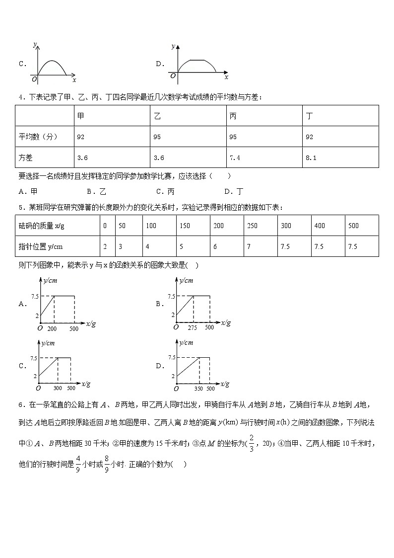 2022-2023学年陕西省西安市西安交通大附属中学数学七年级第二学期期末调研模拟试题含答案第2页