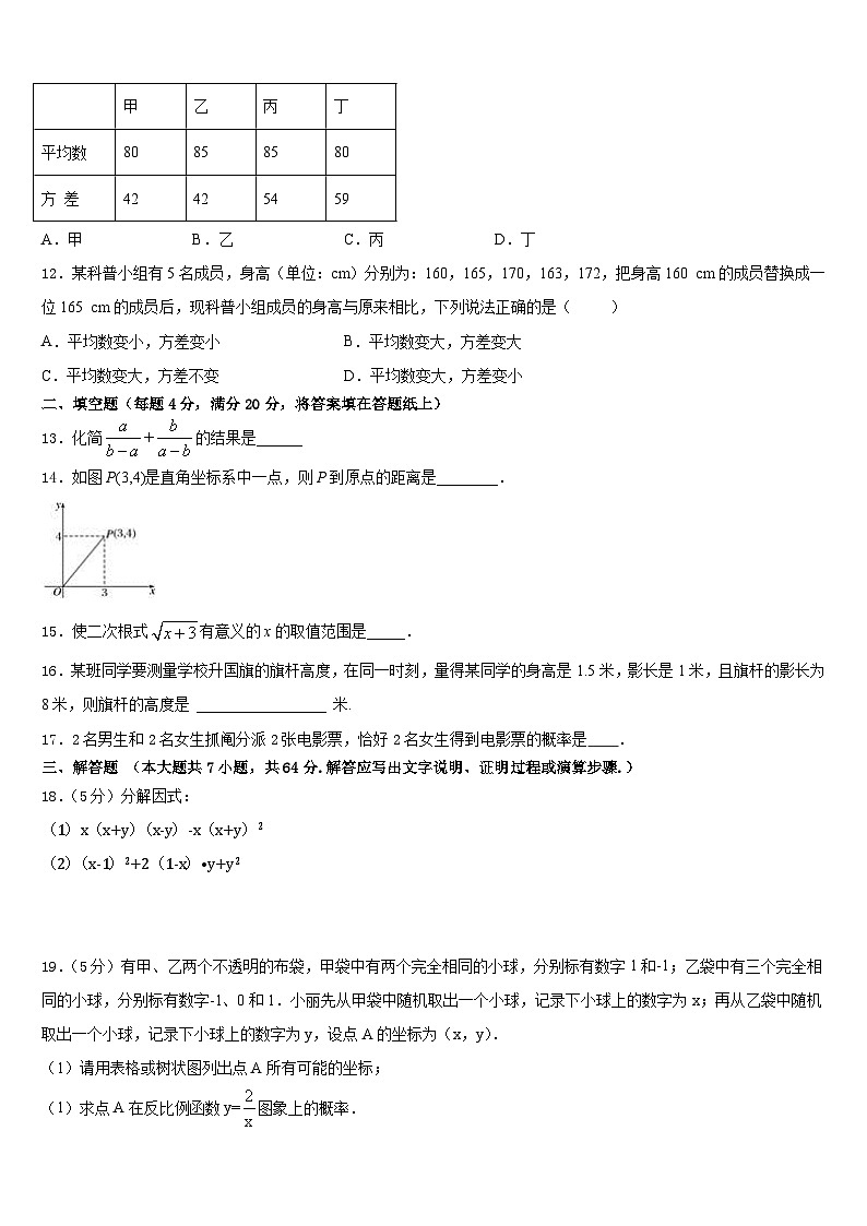 2022-2023学年陕西省西安市西北工大附中七年级数学第二学期期末监测模拟试题含答案第3页