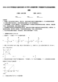 2022-2023学年黑龙江省哈尔滨市49中学七年级数学第二学期期末学业质量监测模拟试题含答案