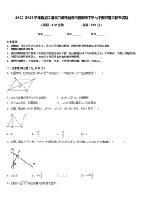 2022-2023学年黑龙江省哈尔滨市尚志市田家炳中学七下数学期末联考试题含答案