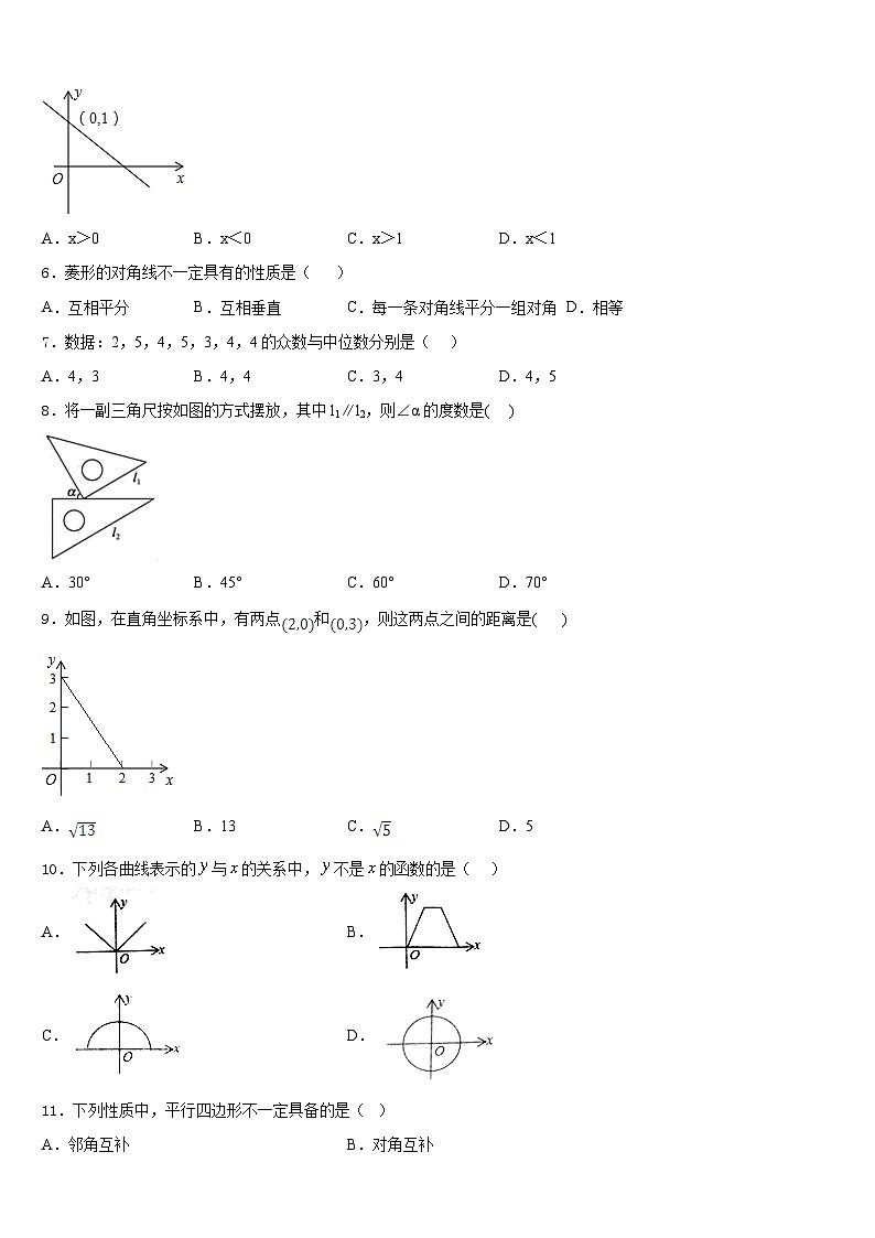 2022-2023学年黑龙江省哈尔滨市松北区数学七年级第二学期期末联考试题含答案02