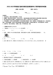 2022-2023学年黑龙江省哈尔滨松北区四校联考七下数学期末统考试题含答案