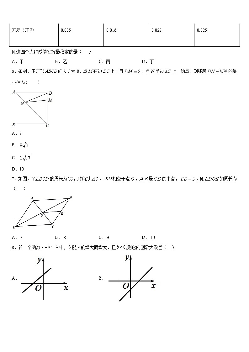 2022-2023学年黑龙江省鸡西市七年级数学第二学期期末统考试题含答案第2页