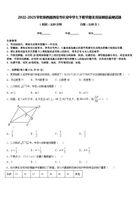 2022-2023学年陕西省西安市长安中学七下数学期末质量跟踪监视试题含答案