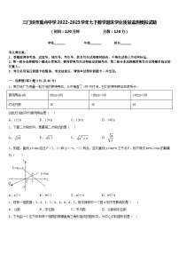 三门峡市重点中学2022-2023学年七下数学期末学业质量监测模拟试题含答案