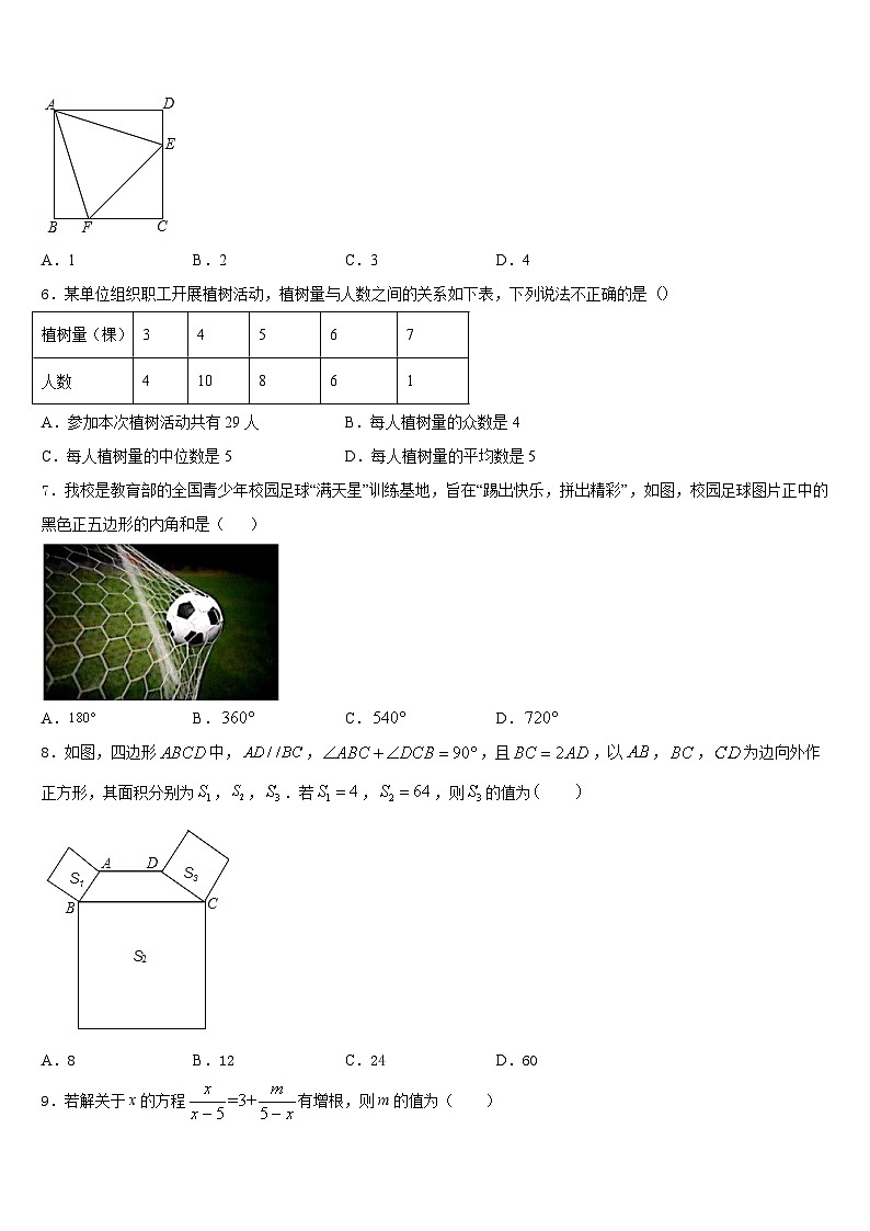 上海外国语大秀洲外国语学校2022-2023学年七年级数学第二学期期末监测模拟试题含答案02