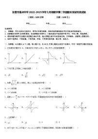 东营市重点中学2022-2023学年七年级数学第二学期期末质量检测试题含答案