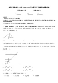 黑龙江省牡丹江一中学2022-2023学年数学七下期末检测模拟试题含答案