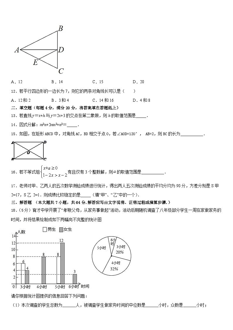 云南省昆明市云南师范大实验中学2022-2023学年七年级数学第二学期期末经典模拟试题含答案03