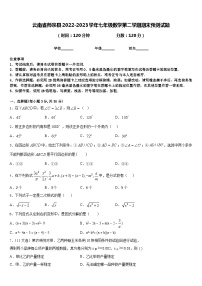 云南省师宗县2022-2023学年七年级数学第二学期期末预测试题含答案