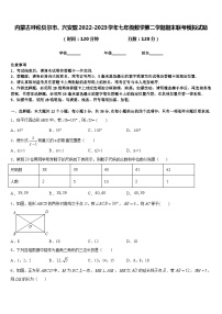 内蒙古呼伦贝尔市、兴安盟2022-2023学年七年级数学第二学期期末联考模拟试题含答案