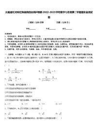 云南省红河哈尼族彝族自治州泸西县2022-2023学年数学七年级第二学期期末监测试题含答案