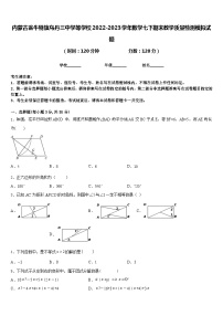 内蒙古翁牛特旗乌丹三中学等学校2022-2023学年数学七下期末教学质量检测模拟试题含答案