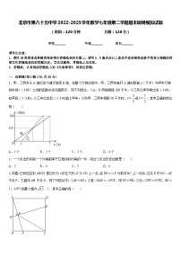 北京市第八十五中学2022-2023学年数学七年级第二学期期末调研模拟试题含答案