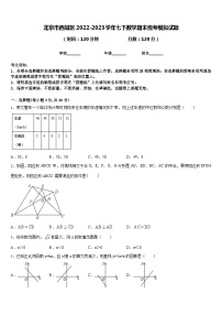 北京市西城区2022-2023学年七下数学期末统考模拟试题含答案