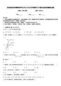 吉林省蛟河市朝鲜族中学2022-2023学年数学七下期末达标检测模拟试题含答案