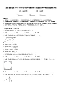 吉林省柳河县2022-2023学年七年级数学第二学期期末教学质量检测模拟试题含答案