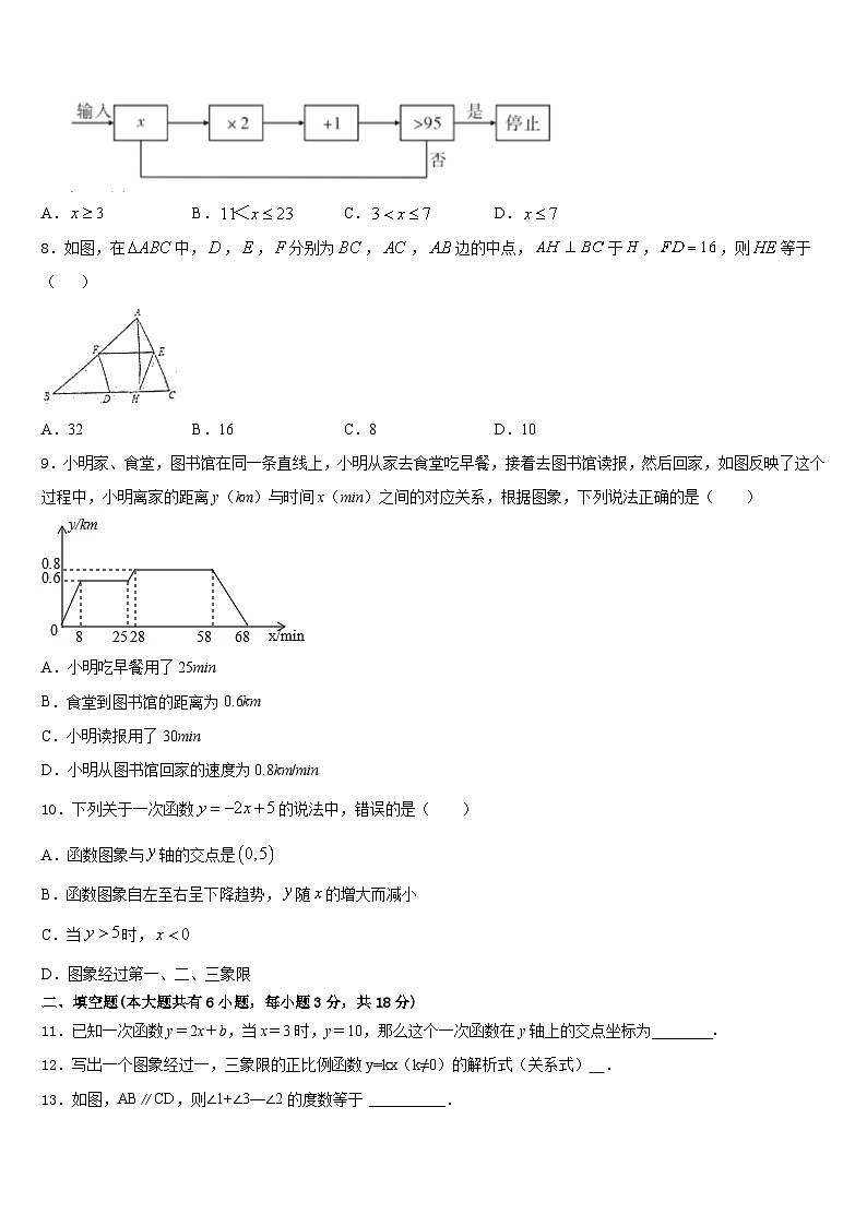 吉林省柳河县第三中学2022-2023学年七下数学期末复习检测模拟试题含答案第2页