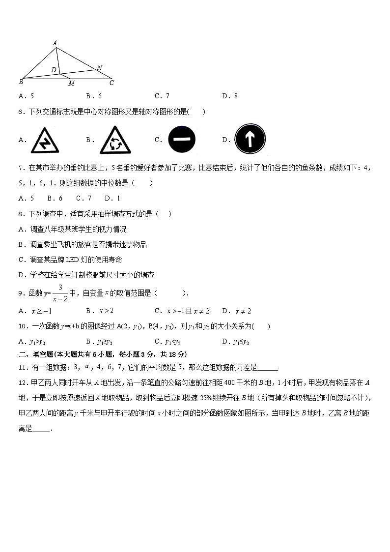 吉林省前郭县2022-2023学年数学七年级第二学期期末教学质量检测模拟试题含答案第2页