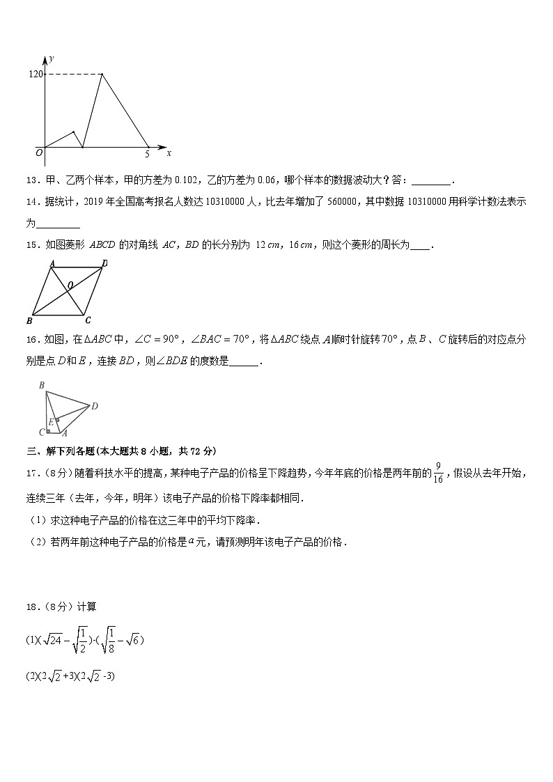吉林省前郭县2022-2023学年数学七年级第二学期期末教学质量检测模拟试题含答案第3页