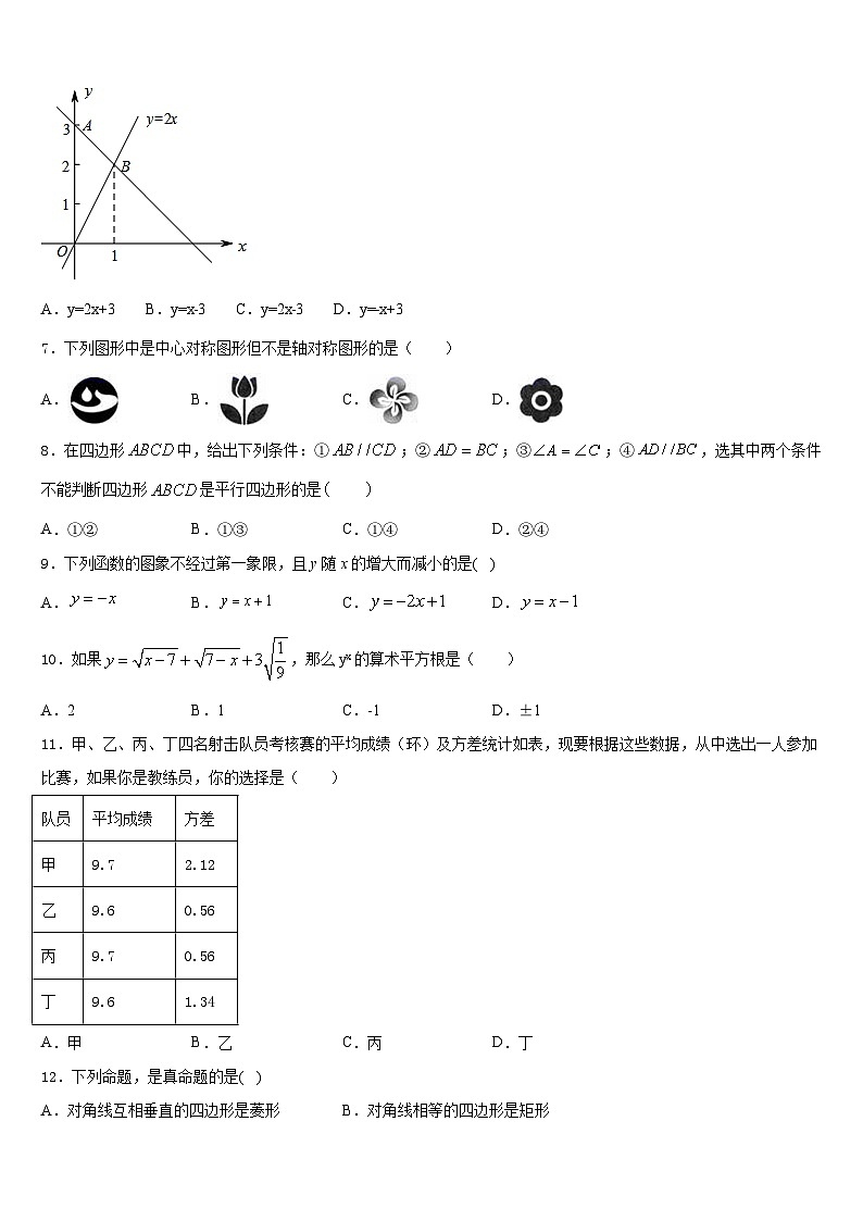 吉林省长春市外国语学校2022-2023学年数学七下期末监测模拟试题含答案02