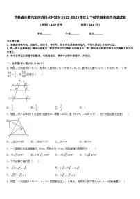 吉林省长春汽车经济技术开发区2022-2023学年七下数学期末综合测试试题含答案