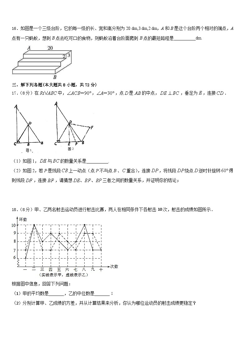 吉林省长春市朝阳区东北师大附中2022-2023学年数学七下期末预测试题含答案03