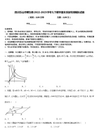 四川乐山市犍为县2022-2023学年七下数学期末质量检测模拟试题含答案