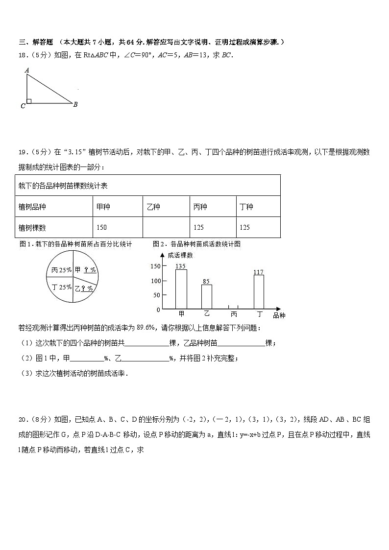四川省仁寿一中学2022-2023学年七年级数学第二学期期末综合测试模拟试题含答案第3页