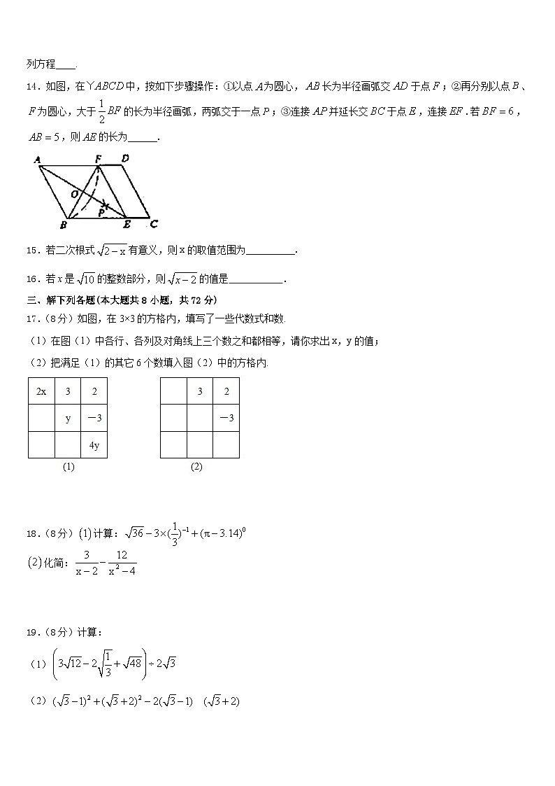 四川省巴中南江县联考2022-2023学年七下数学期末经典试题含答案第3页
