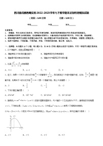 四川省成都西蜀实验2022-2023学年七下数学期末达标检测模拟试题含答案