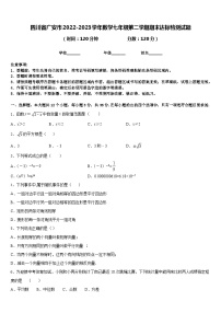 四川省广安市2022-2023学年数学七年级第二学期期末达标检测试题含答案