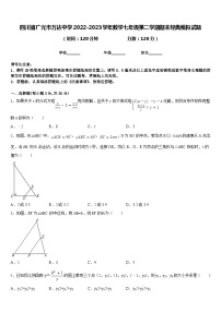 四川省广元市万达中学2022-2023学年数学七年级第二学期期末经典模拟试题含答案