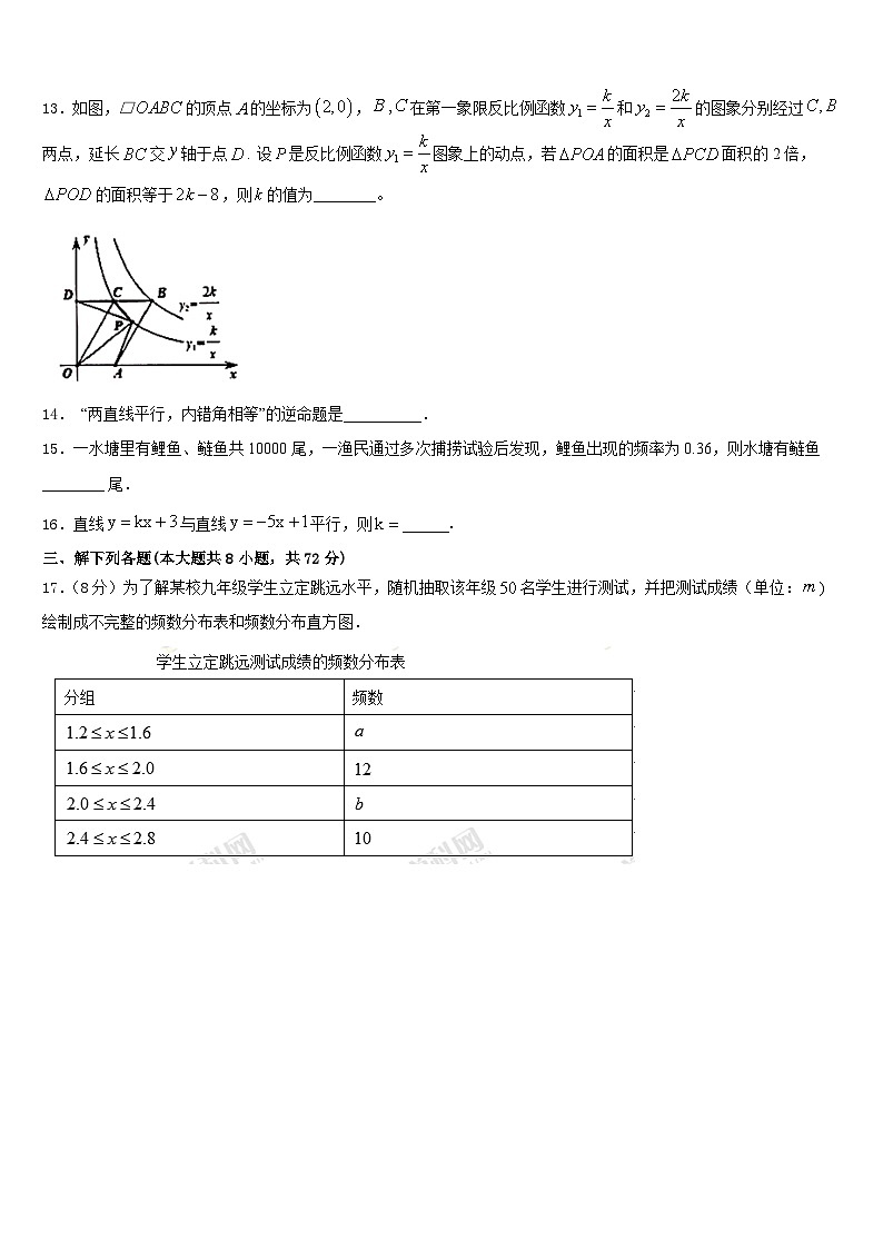 四川省达川区2022-2023学年七下数学期末检测试题含答案第3页