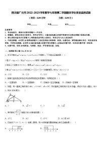 四川省广元市2022-2023学年数学七年级第二学期期末学业质量监测试题含答案