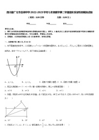 四川省广元市剑州中学2022-2023学年七年级数学第二学期期末质量检测模拟试题含答案