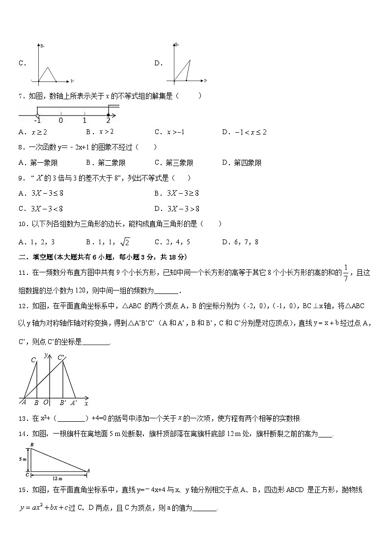 四川省泸州市泸县2022-2023学年数学七年级第二学期期末统考试题含答案第2页