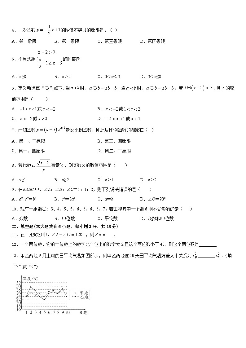 四川省绵阳市游仙区2022-2023学年七下数学期末检测试题含答案02