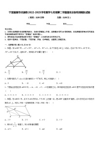 宁夏固原市泾源县2022-2023学年数学七年级第二学期期末达标检测模拟试题含答案