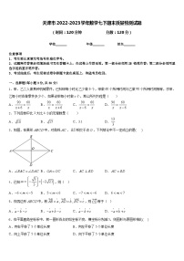 天津市2022-2023学年数学七下期末质量检测试题含答案