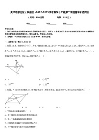 天津市部分区（蓟州区）2022-2023学年数学七年级第二学期期末考试试题含答案