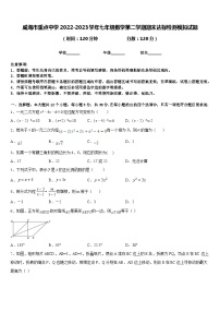 威海市重点中学2022-2023学年七年级数学第二学期期末达标检测模拟试题含答案